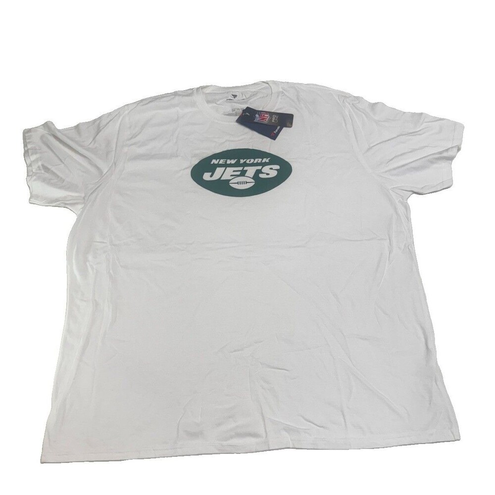 New York Jets Fanatics Football Shirt NFL Team Apparel Men’s White Top 2XL NWT